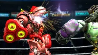 REAL STEEL THE VIDEO GAME - AMBUSH vs MIDAS & SCORPIO, ABEL