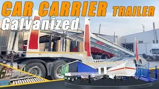 Double-Layer Car Carrier Trailer &ndash; Hydraulic Lift & Galvanized Protection