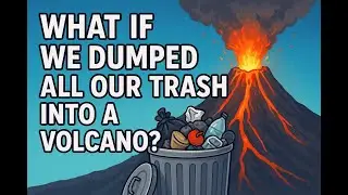 What If We Dumped All Our Trash Into a Volcano? 🌋🔥