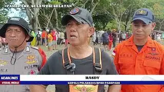 TIM SAR GABUNGAN LAKUKAN PENCARIAN KORBAN TENGGELAM DI PANTAI LUMPUE PAREPARE