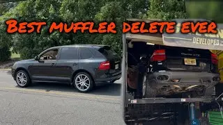 957 2010 Porsche Cayenne GTS 4.8 v8 muffler delete