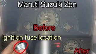 Maruti Suzuki Zen ignition fuse location##Maruti Suzuki Zen starting problem##ignition fuse change##