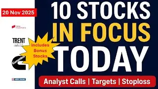 20 Nov 2025 - Today's Share News|Targets|Share Price- MAZDOCK,BIOCON,UNIECOM,EICHERMOT & More