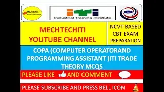 COPA TRADE THEORY IMP QUESTION SERIES PART 1, iti Copa trade theory