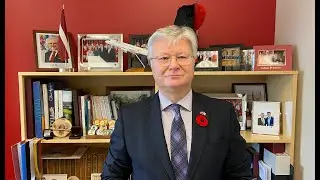 Latvian Ambassador Kārlis Eihenbaums' , Introduction of The Sign Painter at Calgary EFF 2021