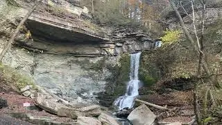 The Cowsheds Waterfalls of Fillmore Glen State Park in Moravia, New York 