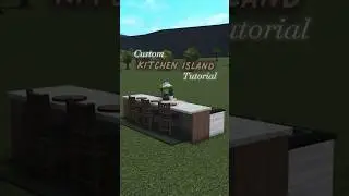 Custom #bloxburg kitchen island