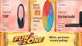 Amazon Great Indian Sale Quiz Answers and Win Dolby Atoms Sound Bar & ₹10000 Pay Balance & More.