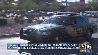 Maricopa County Sheriff's posse members pulled from patrol duty