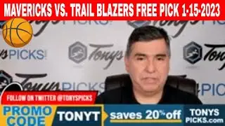 Dallas Mavericks vs. Portland Trail Blazers 1/15/2023 FREE NBA Expert Picks on NBA Betting Tips