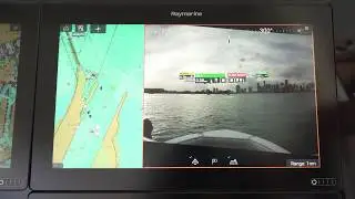 Demoing Raymarine ClearCruise&trade; AR at the Miami Boat Show