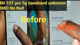 MI 10T PRO 5G / BASEBAND UNKNOWN/IMEI Null / network problem solution 💯 working @mobiletechrkvishwa
