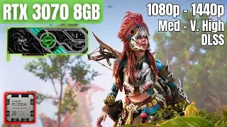 RTX 3070 & R7 7800X3D: Horizon Forbidden West | Medium - Very High | 1080p & 1440p | DLSS