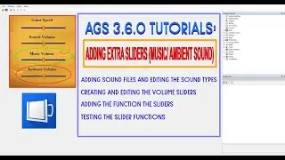 AGS 3.6.0 Tutorials: Adding Extra Audio Sliders (Music and Ambient Sound)