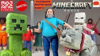 A Minecraft Movie ULTIMATE MOVIE PACK Playset Jack Black Steve Dennis Mattel Action Figure Review
