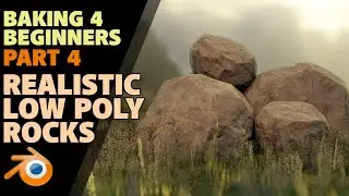 Realistic Low Poly Rocks | Beginners Baking | part 4 | Cavity Maps |Blender 2.8