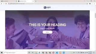 How to create a responsive hero section with html css and adoff.net