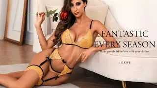 RSLOVE 3 Piece Garter Belt Lingerie Set | $100k Bonuses in Description