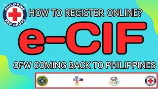E-CIF ONLINE REGISTRATION | PHILIPPINE RED CROSS | OFW OR NON-OFW GOING BACK TO PHILIPPINES
