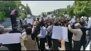 The protest gathering of the people of Kohgiluyeh and Boyer Ahmad in Yasouj
