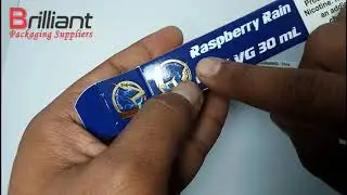 30ml Plastic Bottle Box - Foil Printed with Embossing on Full-Color Design
