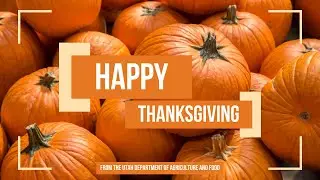 Happy Thanksgiving from the Utah Department of Agriculture and Food