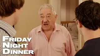 Adam Pushes Mr Morris Down The Stairs | Friday Night Dinner