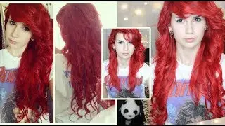 Reviewtorial - Bright Red Hair Extensions - How to curl & put in