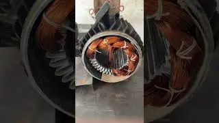900 RPM motor 6-8 pitch #winding #motor #electrical #youtube #shorts