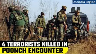 J&K: 4 terrorists killed in joint operation by security forces in Poonch | Oneindia News