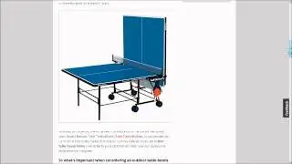 Butterfly Home Rollaway Best Outdoor Table Tennis Table T23 Review