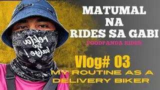Matumal ang mga order sa gabing ito. Night Ride Delivery Biker sa Foodpanda.