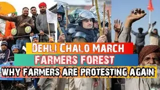 farmers protest near Delhi border|Dehli chalo March| why farmers are protesting again