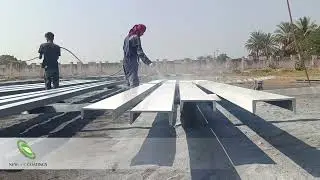Sandblasting of Steel Structures #sandblasting #airless #painting