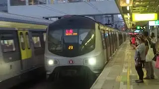 【北行 12卡列車廣播】港鐵東鐵線MLR(車頭360至車尾1102) 駛入及駛離九龍塘站1號月台