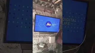 samsung Tv LED with jio WiFi+ set box #viralshort #samsung #jio #jiosettopbox #tv