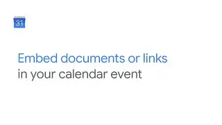 Attach files to a Google Calendar invite