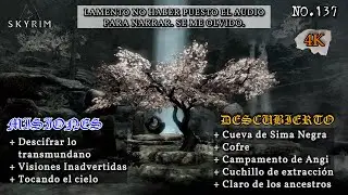 SKYRIM | 4K. Encuentra el Arco de Auriel. Misi&oacute;n - Tocando el cielo. (Video - 137).