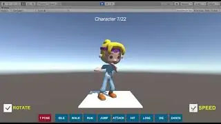 Character Number 07 of 22 - 3D Low Poly - 22 Characters - FBX - Unity - Packs v1