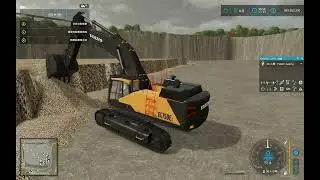 FS22 - Taiwan Transport  Mercedes Benz Actros 2020 Unload Volvo EC750EL @ Mining Map