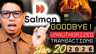 Good Morning! Jan 20 - Good Bye UnAuthorized Transactions! Salmon is SAFER w/ This One Time Use CARD