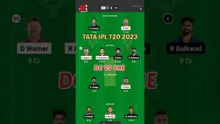 dream 11 cricket team dc vs che #ipl #dream11 #cricket #sportslifem #shorts
