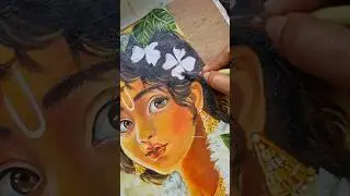 Hare Krishna 🙏❤️#trending #shortsfeed #viralsong #painting #drawing #krishna #art #artscraft