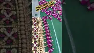 hanging beads aariwork ideas #renugaaaridesigner #aariworkforbeginners #blousedesigns #viral #shots
