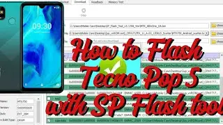Tecno Pop 5 Flashing Guide with SP Flash Tool