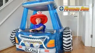 Huge fireman ball pit compilation Monster truck Rescue Fire Engine Videos