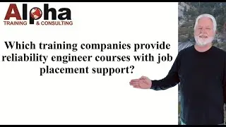 Which training companies provide reliability engineer courses with job placement support?