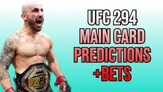 My UFC 294 Main Card Predictions