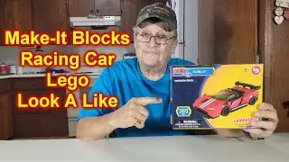 Make-It Blocks Racing Car Red Open Unbox Stop Motion Build Like Legos