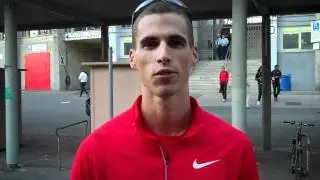 Kevin Borl&eacute;e about his 400m in Lausanne (French)